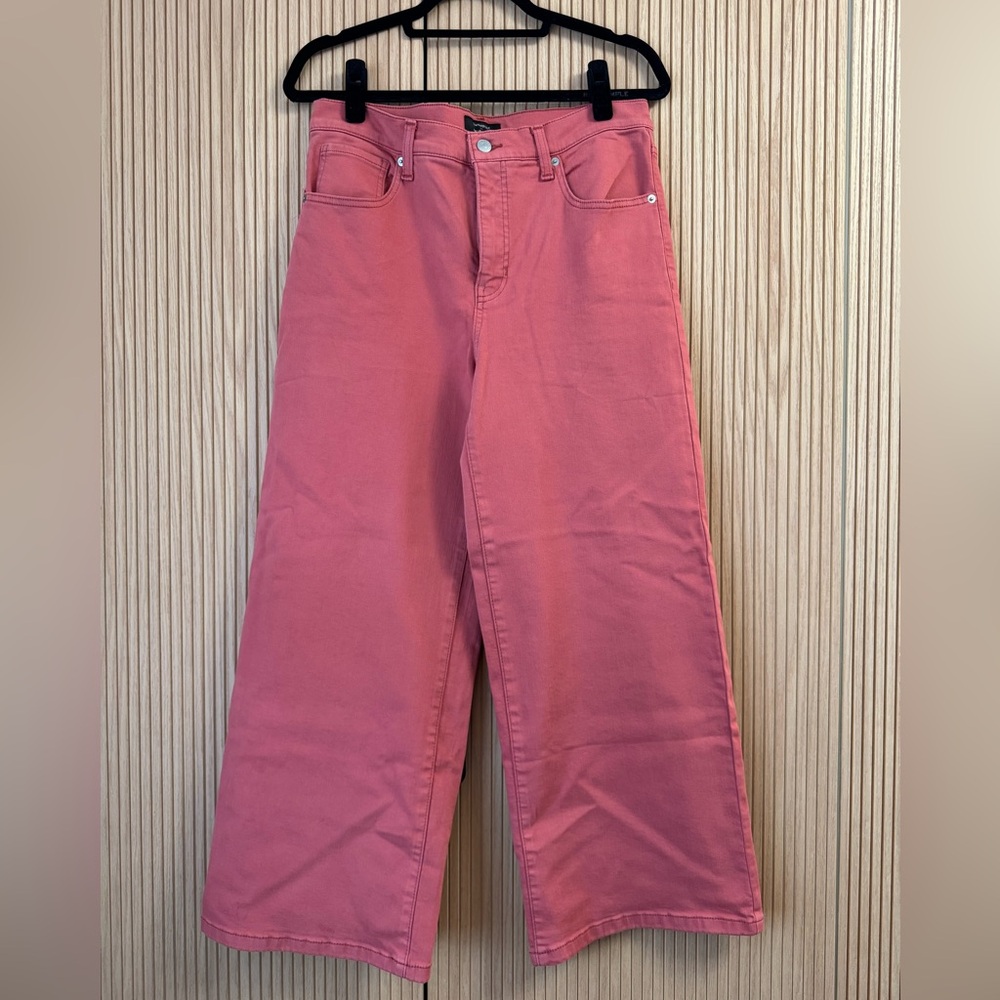 Banana Republic Factory Wide Leg High Rise Jeans 31 Petite NWT Dusty Cedar